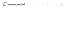 Tablet Screenshot of constructioninstruction.com